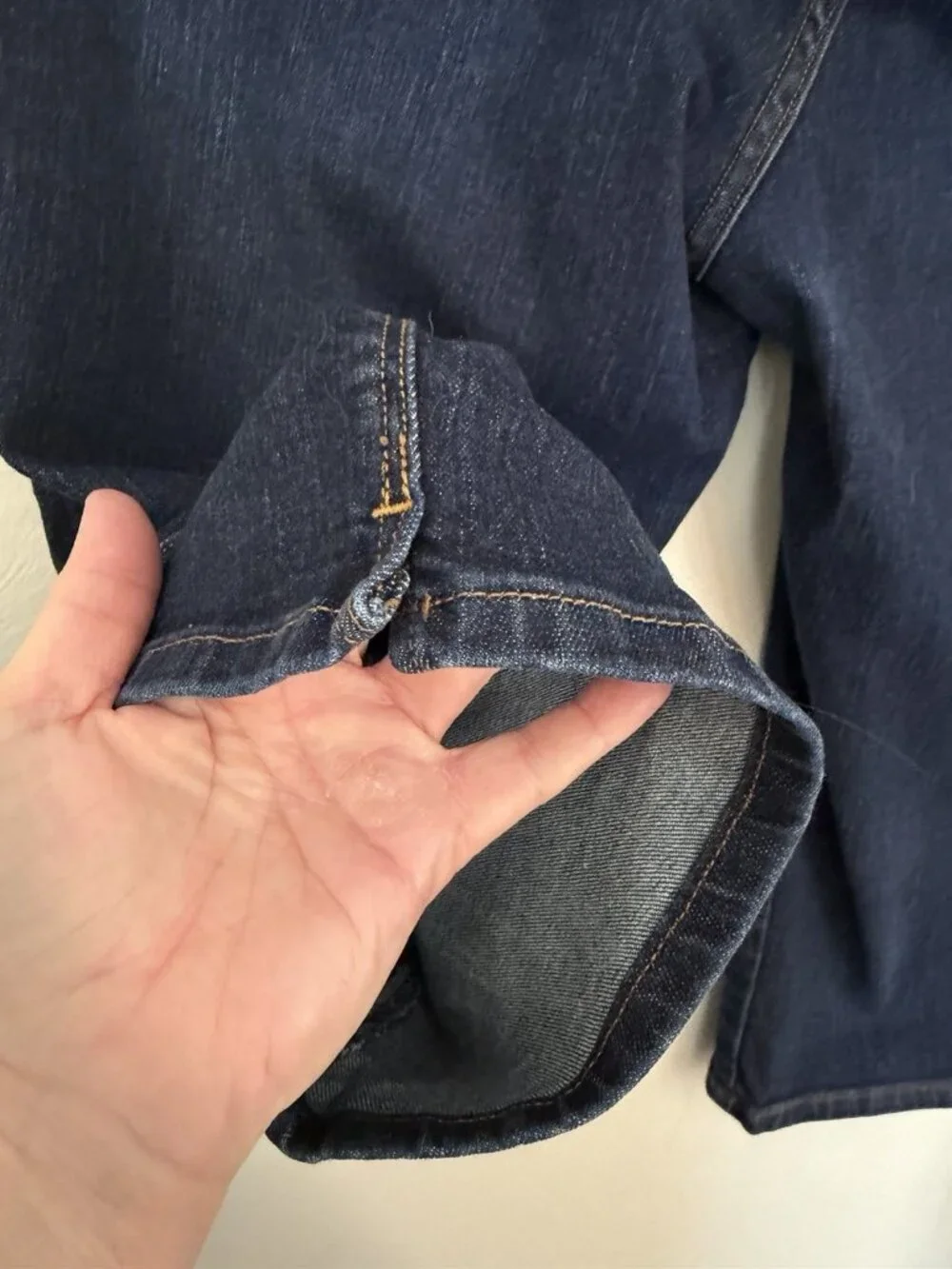 Levi's Dark Wash Capri Jeans Size 22 Plus Slim Fit Stretch Shaping Denim
